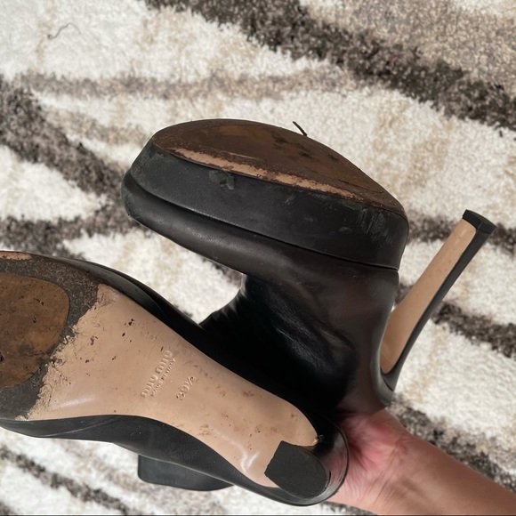 🎉HP 3/14🎉 Miu Miu Black Leather Boot - Picture 4 of 10